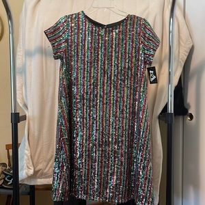 Junior girls, extra large, 14/16 new with tags sparkly cute spring dress